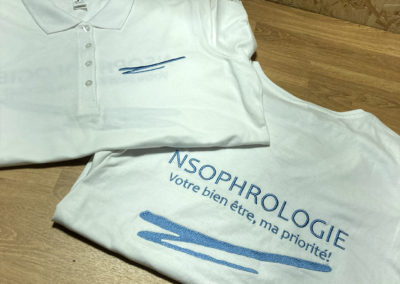 Polos et t-shirts brodés Nsophrologie